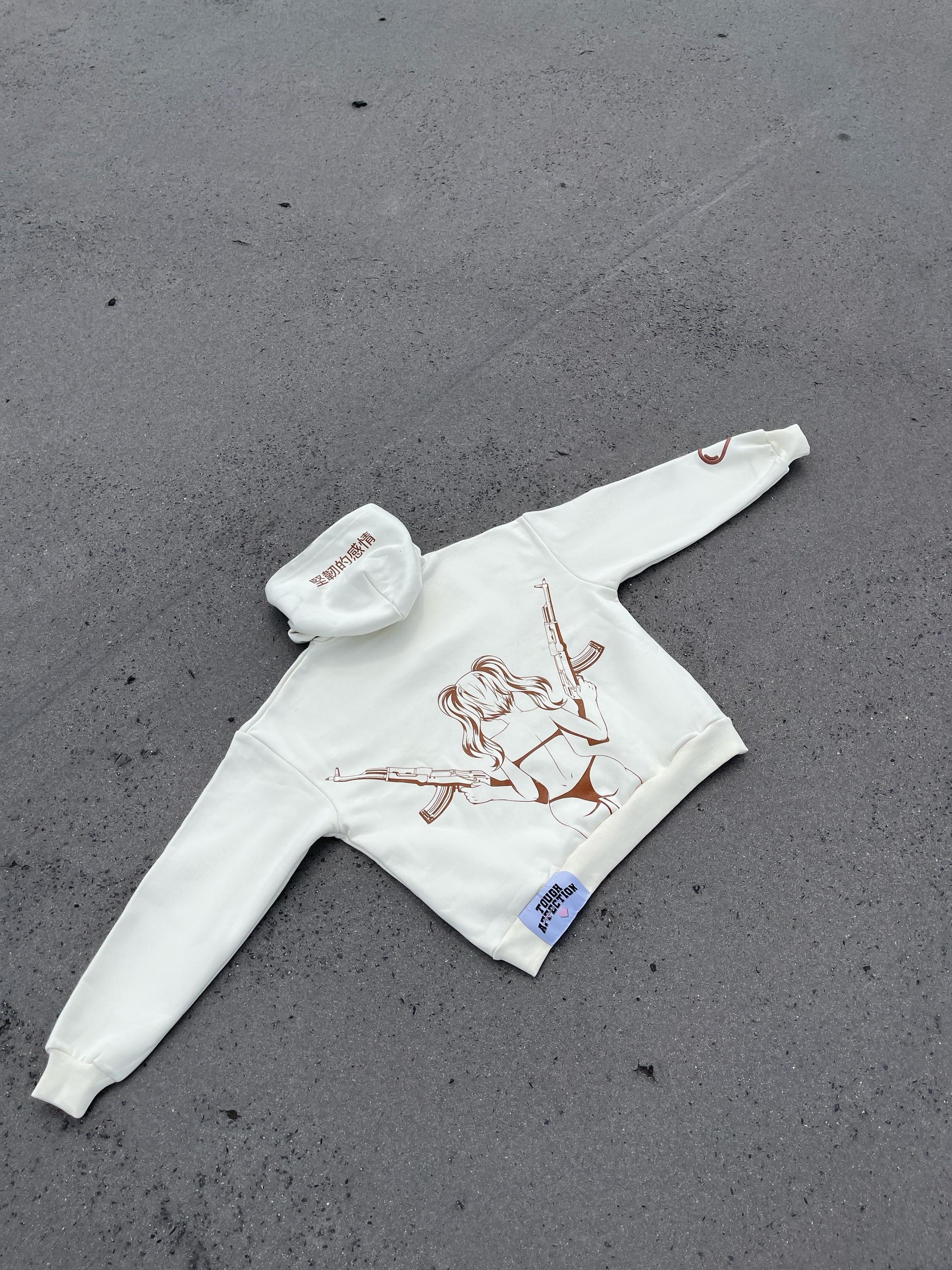 Cream Hoodie – Tough Affection